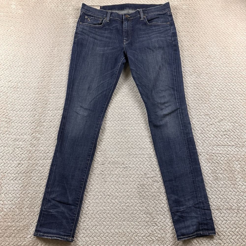 Polo Ralph Lauren Jeans Womens 32x32 Skinny Tompkins Skinny Blue Denim‎